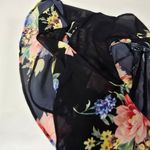 LPA  Button Up Midi Dress in Midnight Roses Photo 7