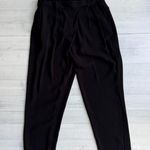Halston Heritage  Black Crepe Crossover Cropped Trouser 2 Photo 0