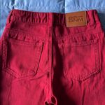 Princess Polly Wide Leg Jeans in Vivid Red Photo 2