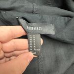 Forever 21 Black Half Zip Hooded Rain Trench Coat Photo 6