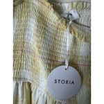 Storia  Sunny Days Tiered Layered Plaid‎ Ruffle Smocked Maxi Dress NWT Sz M Photo 7