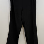 Citron Santa Monica Black 100% Silk Pants pull on elastic waist size S Small Photo 0