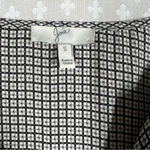 Joie ‎ Brown Black Plaid Silk Oversized Top Photo 3