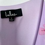 Lulu’s My Whole Heart Lavender Floral Print Long Sleeve Wrap Dress Size Small Purple Photo 8