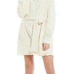 Free People EUC  cable knit cowl neck dress, sz L Photo 0