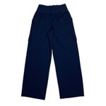Athleta  Cargo Wide Leg Pant Small Navy Utility High Rise Travel Workwear Photo 3