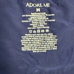 Adore Me Navy Blue Bamboo Slip Dress - Size M - Lace Side Panels Photo 6