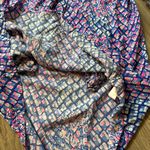 Lilly Pulitzer Blue & Pink Pineapple Print Collared Shirtdress Size XS NWOT Photo 7