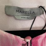 Marella Lago Silk Printed Top pink and white size 6 NWT Photo 2