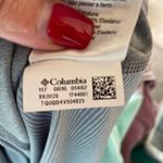 Columbia  Womens Pullover S Quarter Zip Striped‎ Gray Grey Lightweight Mock Neck Photo 8