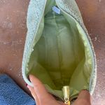 Free People NEW Matcha Green fuzzy Teddy cosmetic makeup bag Photo 4