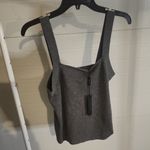 Elie Tahari  100% Merino Wool Squareneck Ribbed Tank Top Size XL Photo 4