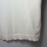 Adrianna Papell Womens Sweater Cream Knit Chiffon Sleeve With Puff Dots Sz Large Photo 5