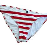 Sperry  •TOP-SIDER•  womens size large gold, red & White striped bikini bottom​ Photo 0