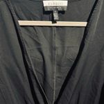 Eloquii Elements Black Faux Wrap Long Ruched Sleeves SZ 26 Office Chic Boho Photo 2