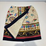 Talbots  Pencil Skirt Women Size 10‎ Front Wrap Lined 100% Silk Multicolor Photo 1