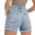 Good American  Cut Off Denim Shorts in Blue 685 size 28 Photo 2