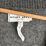 Apiece Apart  SOFTEST TISSUE WEIGHT CASHMERE SILK CARDIGAN IN CHARCOAL MEDIUM Photo 7