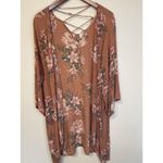 Billabong  Kimono Dreamy Desert Floral Cardigan Wrap In Ash Rose‎ Size S/M Photo 1