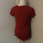 Athleta Red Crewveck Activewear Top M Athleisure Sportswear Casual Cherry Girl Photo 1