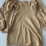 Princess Polly Lillie Long Sleeve Mini Dress Beige Photo 2
