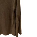 Anthropologie  Dark Green Sweater Bell Sleeve Oversized XS Photo 5