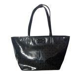 Kate Spade  Large Harmony Metro Perforated Black Patent Leather Bag Photo 5