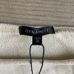 Dynamite  rainy day beige off the shoulder sweatshirt Photo 4