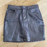 Guess - Mini Skirt in Metallic Waxed Denim Photo 0