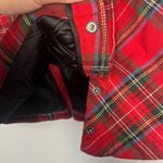 The Vermont Country Store Quilted Plaid Vest Size L Side Pockets wool blend Red Size L Photo 6