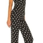 Lovers + Friends  black white Polka Dot Jumpsuit M Photo 1