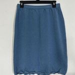 Handmade crochet blue skirt boho festival gypsy knit skirt size M Photo 0