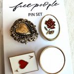 Free People  Vintage-Inspired Gold Tone Enamel Pin Set Photo 1
