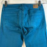 American Eagle  Outfitters Skinny Jeans Teal Blue Stretch Women 00 Photo 5