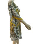 MPH Collection Yellow Fluttery Paisley Dress Yellow Size L Photo 3