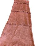 Mable x Pinkblush Mauve Smocked Satin Dress Tiered Spaghetti Strap Size Medium Pink Photo 10