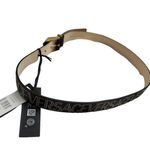 Versace Logo Studded Allover Leather Belt Black Gold $975 Large 90 cm New w/tag Photo 9