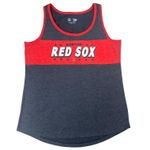 Campus Lifestyle MLB Boston Red Sox Women's Bi-blend Tank Top in Navy & Red, Large Photo 0