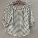 Sophie Rue Off the shoulder checked blouse Photo 1