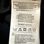 Adidas Original Women’s Three Striped Full Zip Black Athletic Jacket Photo 5