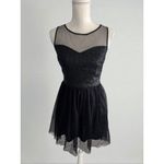 DELIAS Black Mesh Tulle A Line Skater Dress Size M Size M Photo 2