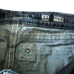 Miss Me  Y2K Signature Dark Wash VTG Tribal Blue Jean Shorts with Embroidery Photo 5