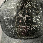 Disney PARKS ADULT SIZE STAR WARS BASEBALL CAP. BLACK SILVER GLITTER RHINESTONES Photo 2