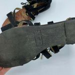 Sam Edelman Sam Edleman Black Suded Leather Gladiator Sandals Womens 7 Lace Up Open Toe Shoe Photo 7