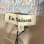 *NEW* En Saison Crochet Shirt Dress Blue Size XS Photo 7