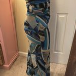 Elana Kattan MALI Strapless Print Jumpsuit with Ruched Bodice Blue Size XS Photo 6