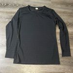 Zyia Women’s Black Chill Top Long Sleeve Shirt Mesh Size Large Photo 1