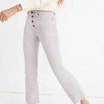 Madewell NWT Cali Denim- Boot Women's Light Gray. Corduroy Jeans size 25 Photo 0