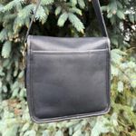 Coach VINTAGE Companion Flap Black 9076 Crossbody Turnlock Leather Shoulder Bag Photo 2