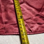 Michael Kors MICHAEL‎ KORS Dusty Rose Satin Chain Neck Long Sleeve Smocked Waist Mini Dress S Photo 5